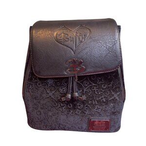 Buffy The Vampire Slayer Loungefly Mini Backpack Embossed Velvet Design Adjustab